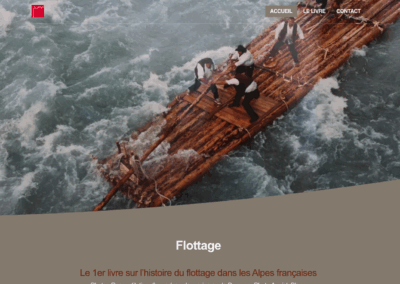 Livre historique Alpes Flottage